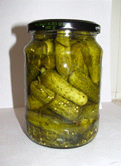 Gherkins in Bottle