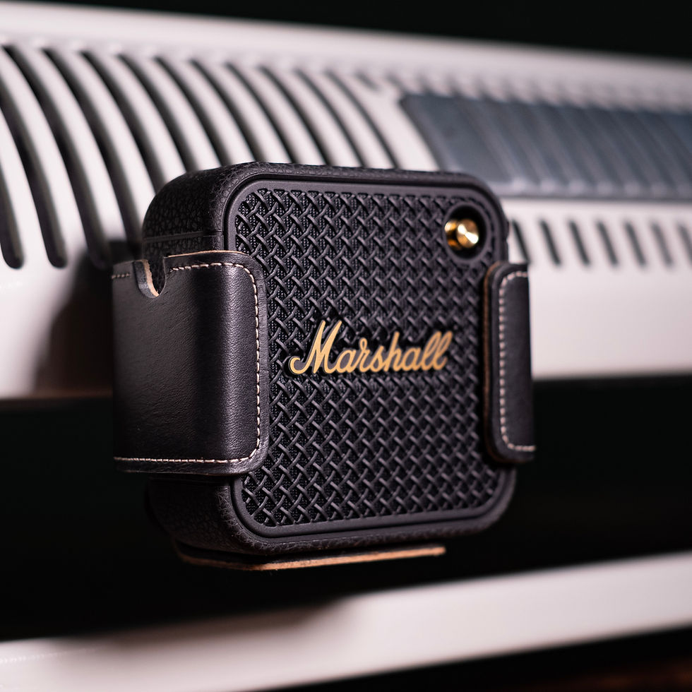 Thumbnail: VW Bus Marshall Willen II Speaker Leather Dashboard Mount