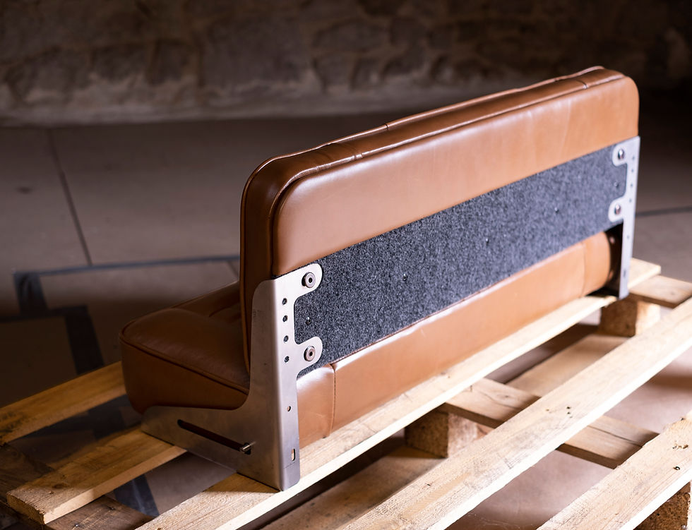 Thumbnail: LEATHER DELUXE SINGLE REAR BENCH SEAT