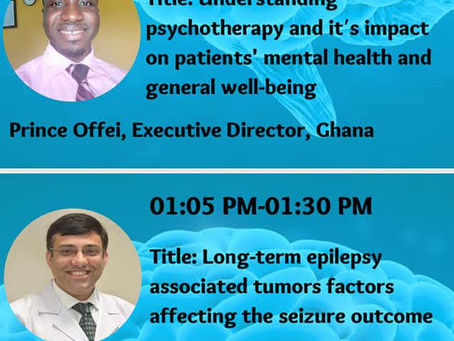 Certificate of Recognition to Counselor Prince at the 3rd World Congress on Epilepsy and Brain Disorders!
