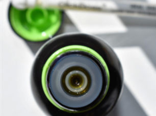 Close-up of MedLock Click-Lock™ child-resistant tamper-evident (CR/TE) cap