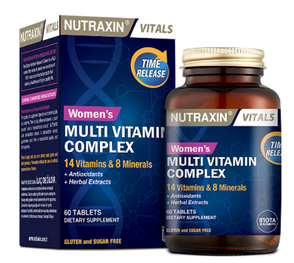 NUTRAXIN MULTIVITAMIN & MINERAL COMPLEX FOR WOMEN 60TBL