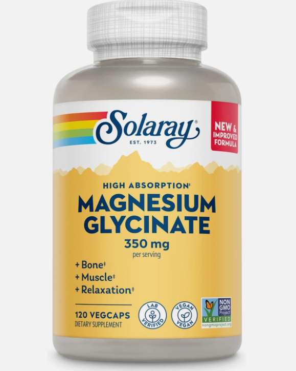 Solaray, Magnesium Glycinate 350 Mg, 120 VegCaps