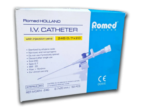 Romed I.V. Catheter 24G Yellow
