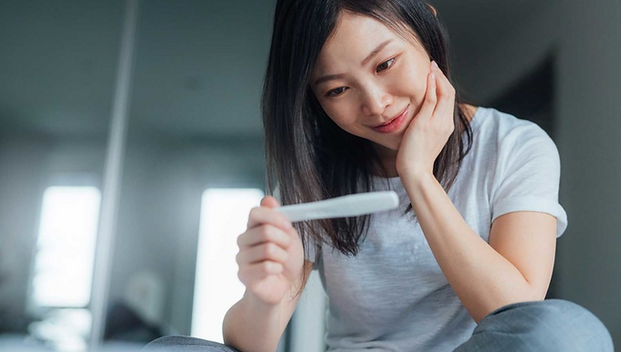 Positive pregnancy test