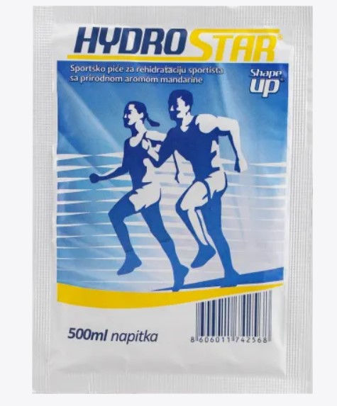 Hydrostar Shape UP powder for preparation of rehydration drink for athletes