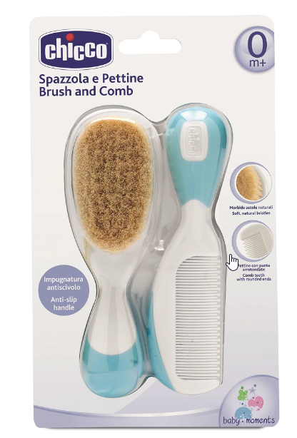 Chicco Brush and Comb 0+ Blue