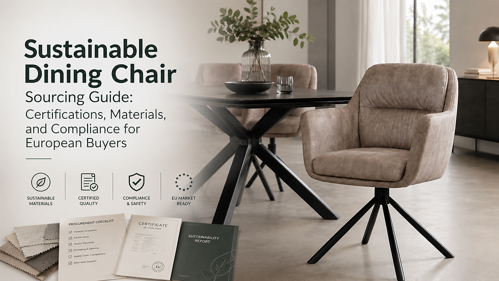 Sustainable Dining Chair Sourcing Guide: Certifications, Materials, and Compliance for European Buyers
