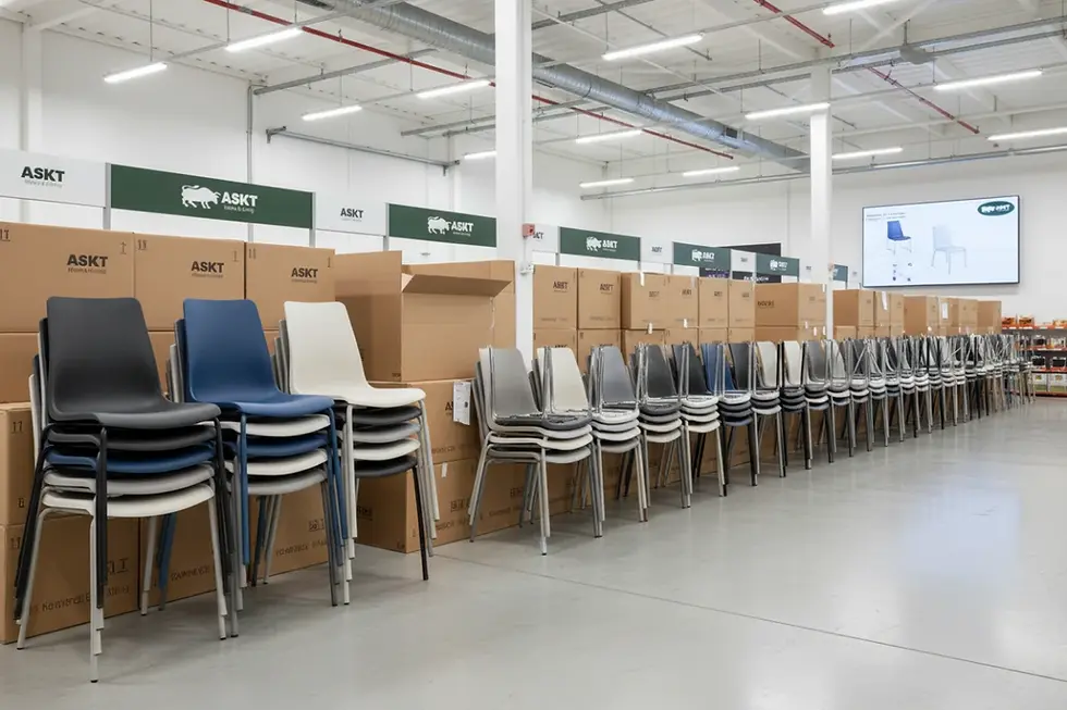 Modulare B2B Esszimmerstühle und Objektmöbel Stühle im KINEXA-System