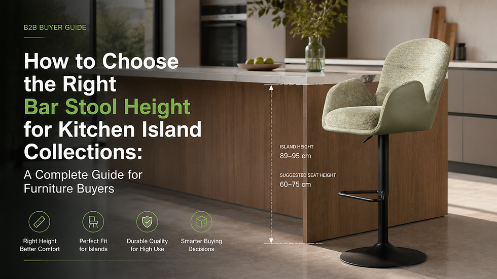 How to Choose the Right Bar Stool Height for Kitchen Island Collections: A Complete Guide for Furniture Buyers