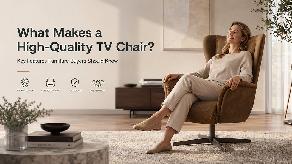 What Makes a High-Quality TV Chair? Key Features Furniture Buyers Should Know