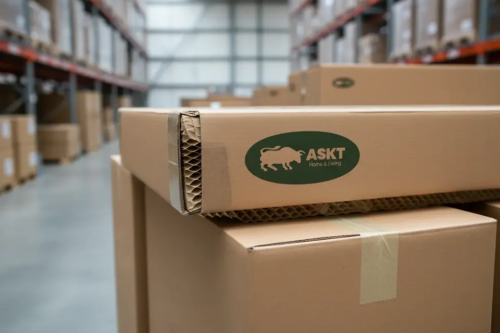 Duurzaam verpakkingsbewijs meubelleverancier en recyclebare transportmaterialen