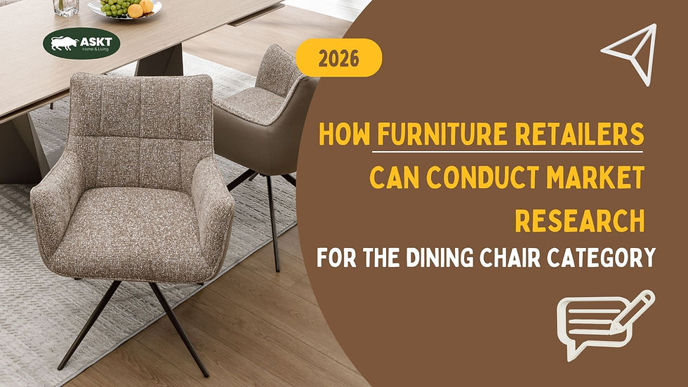 How Furniture Retailers Can Conduct Market Research for the Dining Chair Category