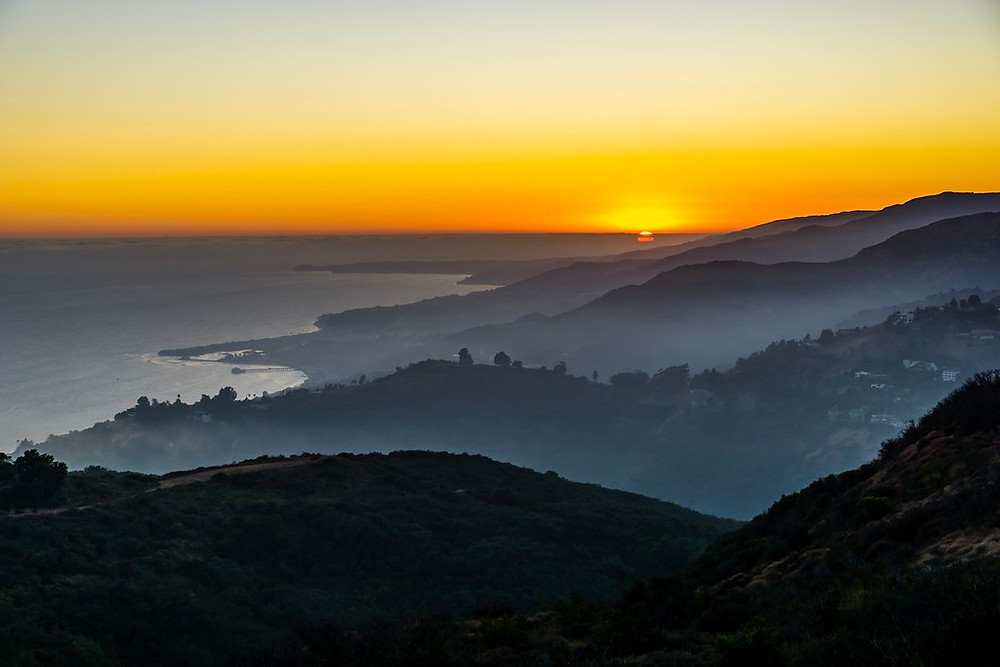 Sunset view from Tuna Canyon Park