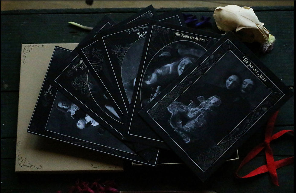 Thumbnail: Boxed Set of 6 Rag & Bone Doll Cabinet Cards