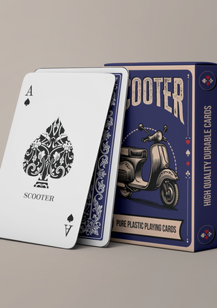 Scooter playing cards