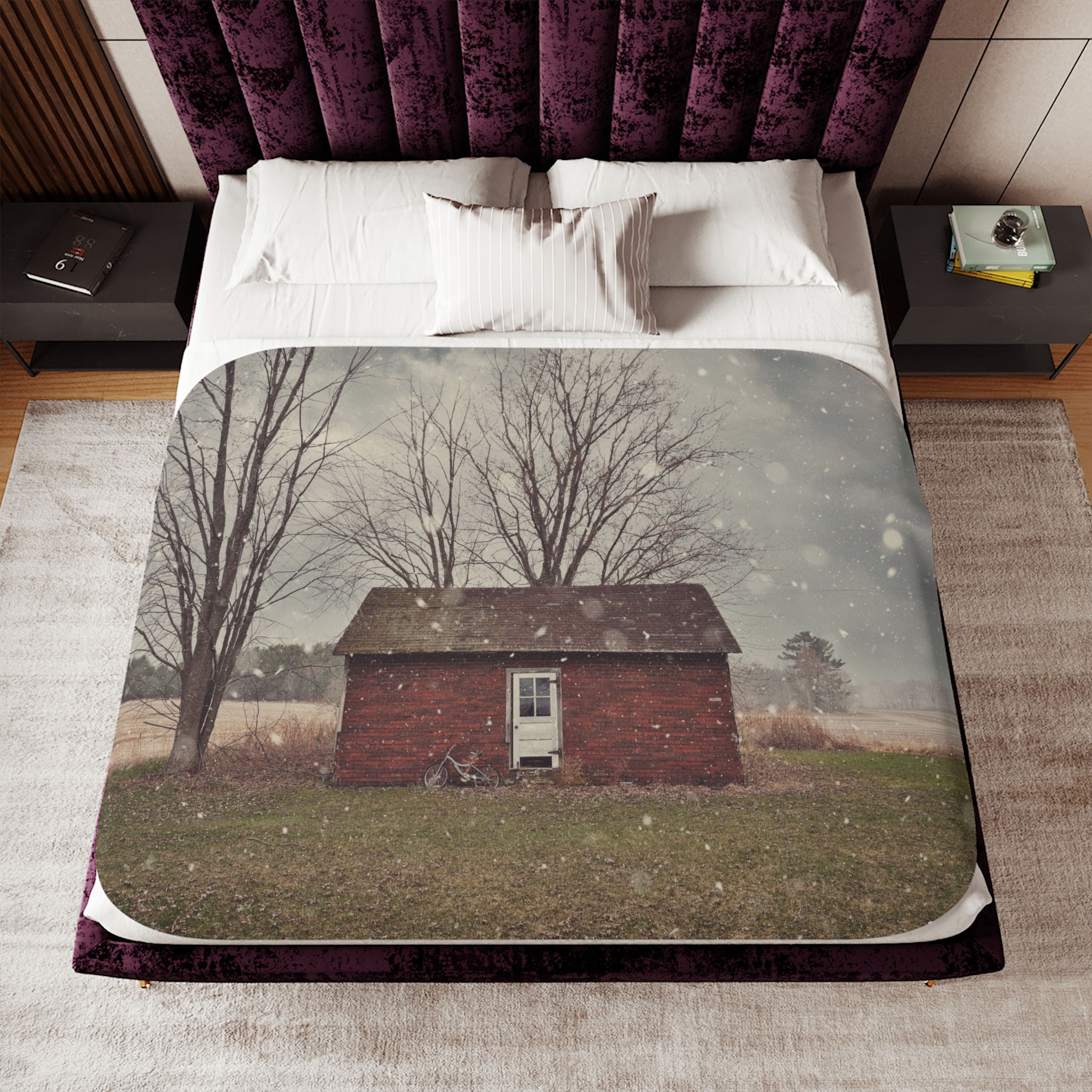 Ed's Granary Sherpa Blanket | Three sizes available