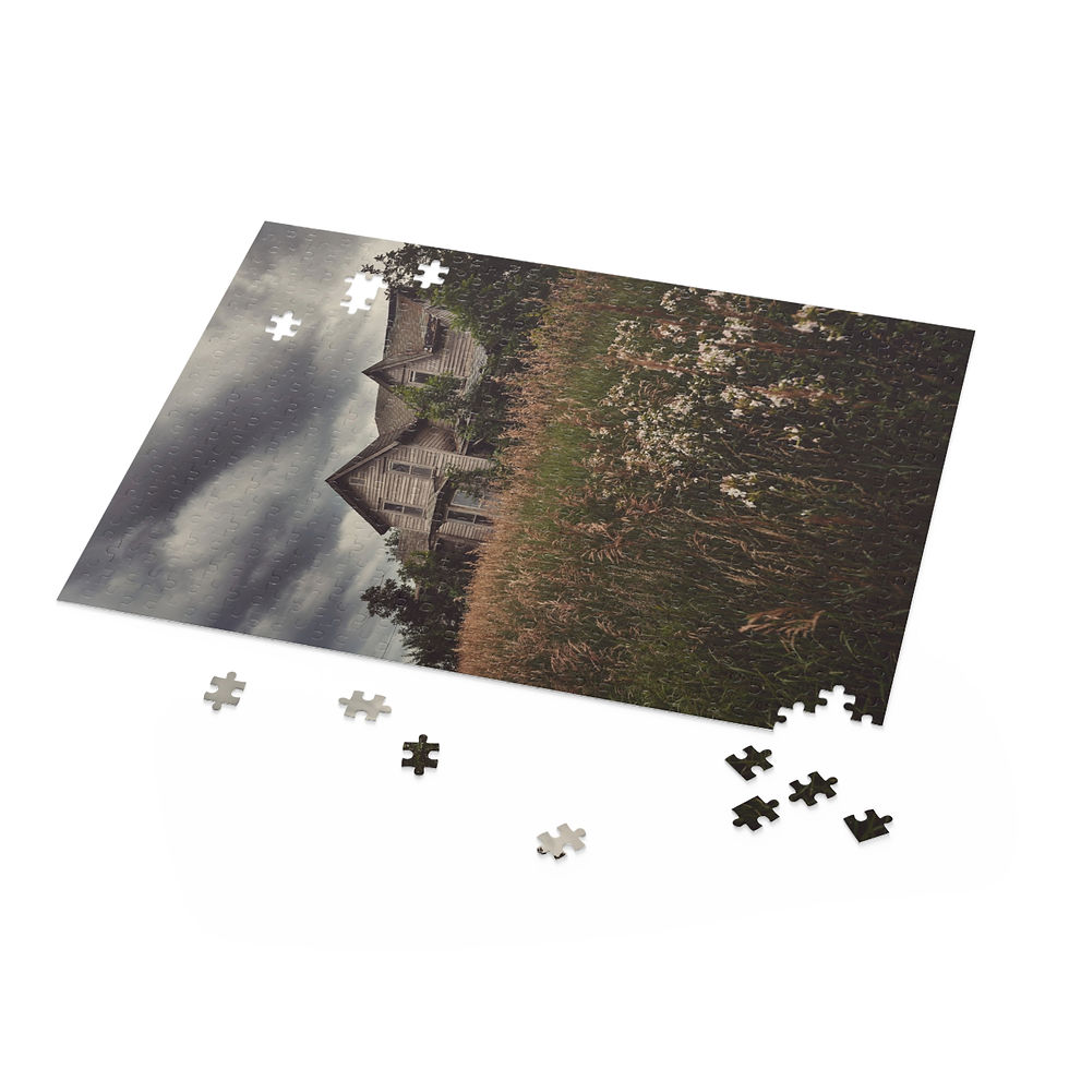 Thumbnail: Abandoned Farmhouse Puzzle | 120, 252, or 500 Pcs | Nostalgic Rural Landscape