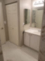 After bathroom remodel