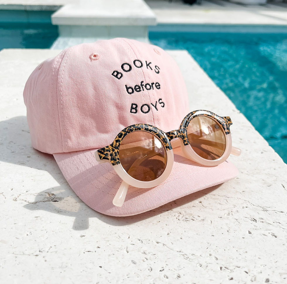 Thumbnail: Books Before Boys Cap in Strawberry Milk