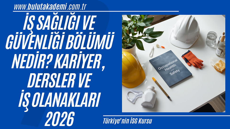 2026 yılında iş sağlığı ve güvenliği eğitimi alan üniversite öğrencileri ile saha denetimi gerçekleştiren iş güvenliği uzmanlarının bulunduğu modern çalışma ortamı.