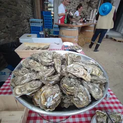Bar à huitre pendant un anniversaire à Lancieux