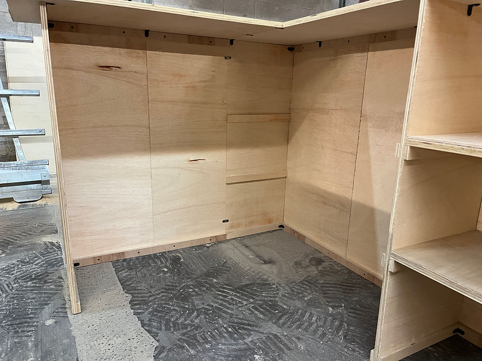 Thumbnail: Home bar kit, 8 foot with 3 foot side, 2 level wooden bar top