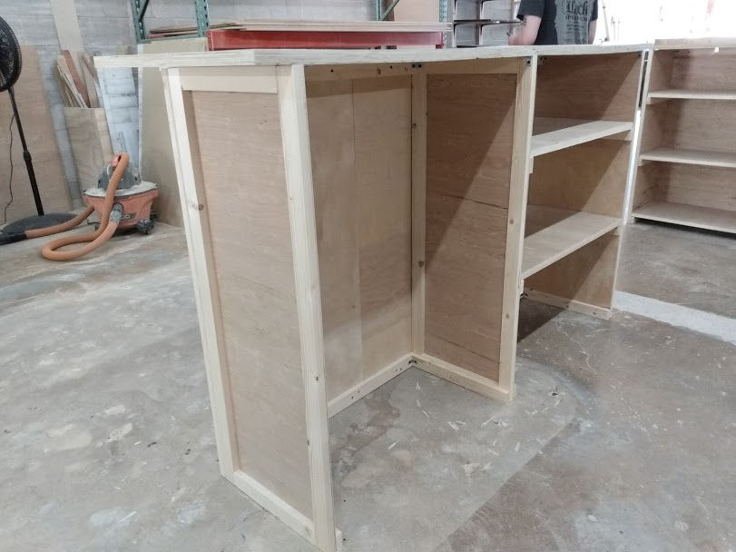 Thumbnail: 6 foot home bar kit with shelving and appliance space