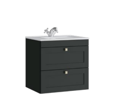 Thumbnail: Sanctuary Wall Hung 2 Drawer Vanity Unit 600mm