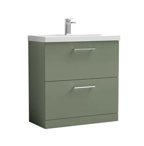 Thumbnail: Arno Floor Standing 2 Drawer Vanity Unit - 800mm