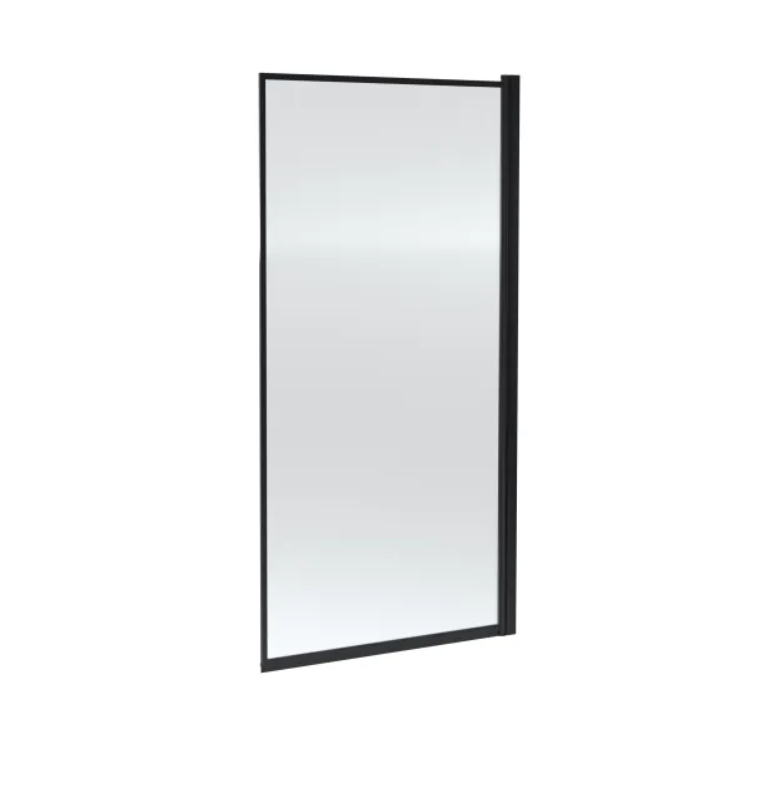 Framed Square Bath Screen - Black