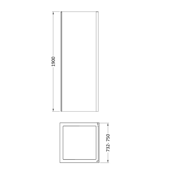 Thumbnail: Rene 6mm Side Panel - Brushed Brass