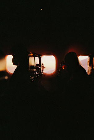 airplane sunset vibes