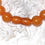 Thumbnail: Natural Pressed Orange Baltic Amber Round Beaded Handmade Necklace