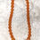 Thumbnail: Natural Pressed Orange Baltic Amber Round Beaded Handmade Necklace