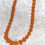Thumbnail: Natural Pressed Orange Baltic Amber Round Beaded Handmade Necklace