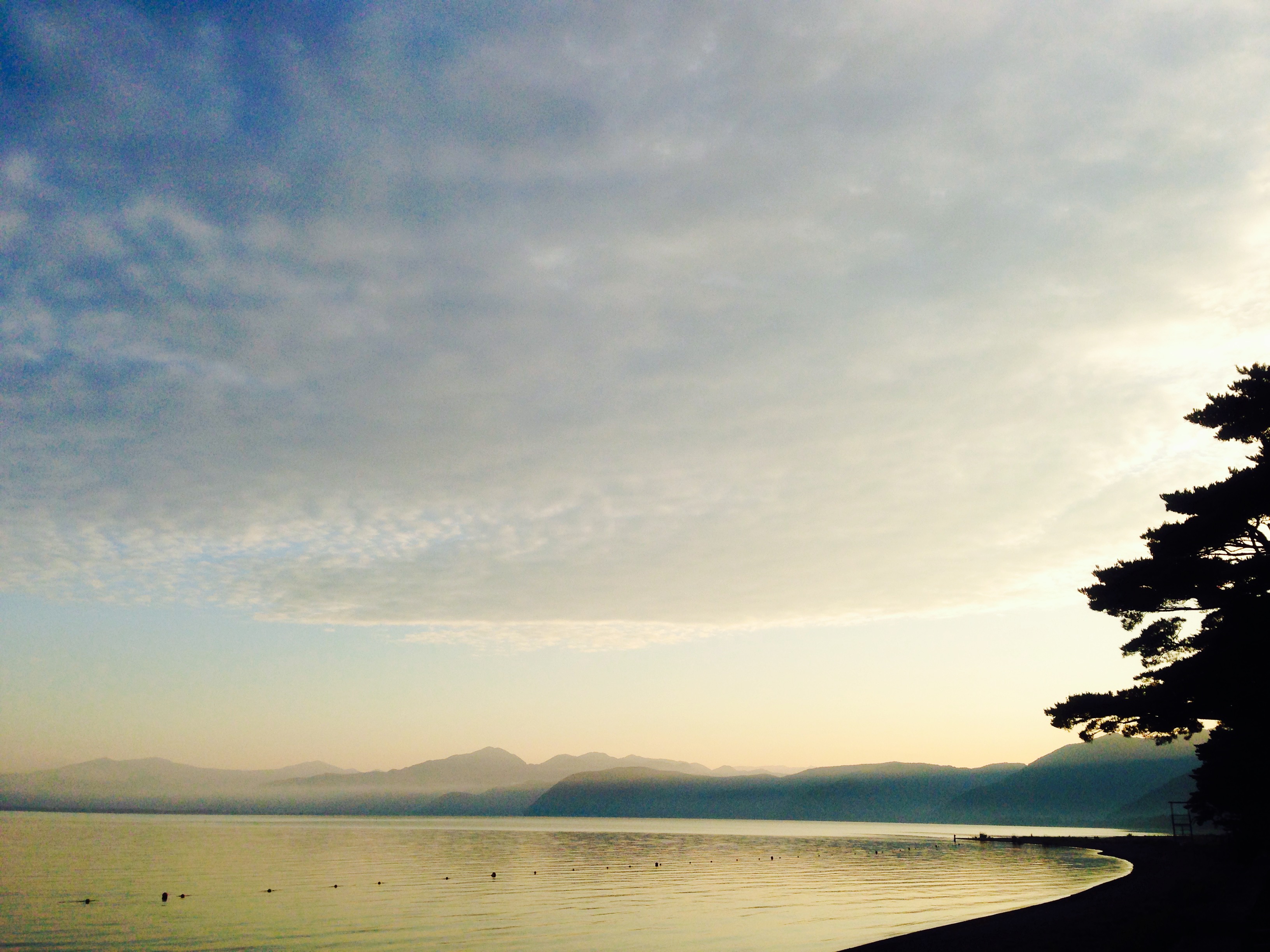 Sun Rise in Lake Inawashiro 2