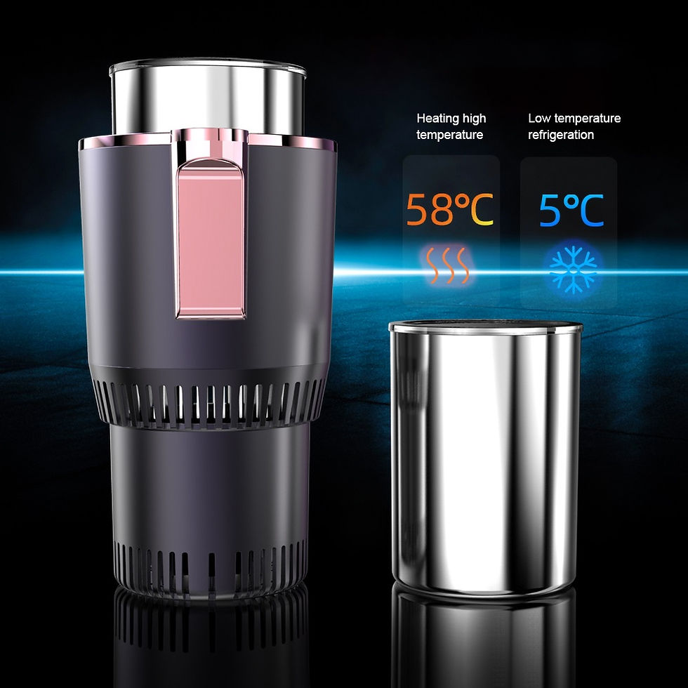 Thumbnail: Intelligent Car Cup Warmer Cooler 2 in 1 with Smart Digital Display