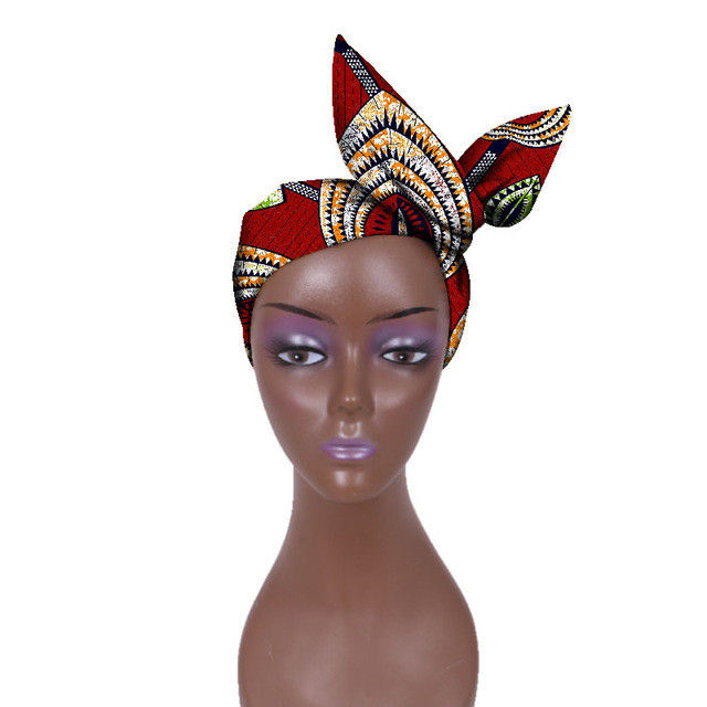 Thumbnail: African Women Wax Cloth Cotton Turban