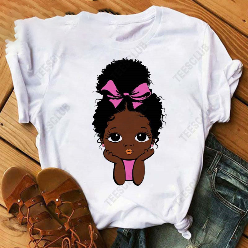 Thumbnail: Black African Curly Girl T-Shirt