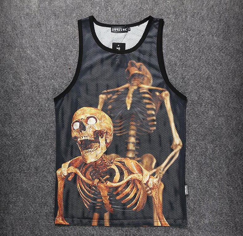 Thumbnail: Skull Mesh Tank Top Other Variants Available