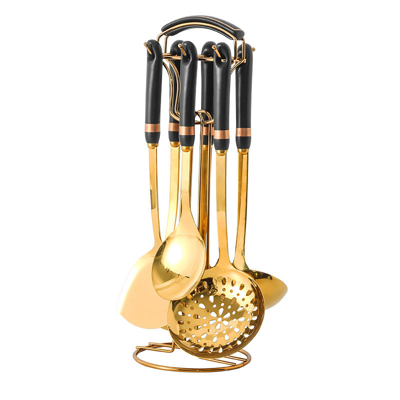Thumbnail: Stainless Steel Kitchen Utensils with Ceramic Handles