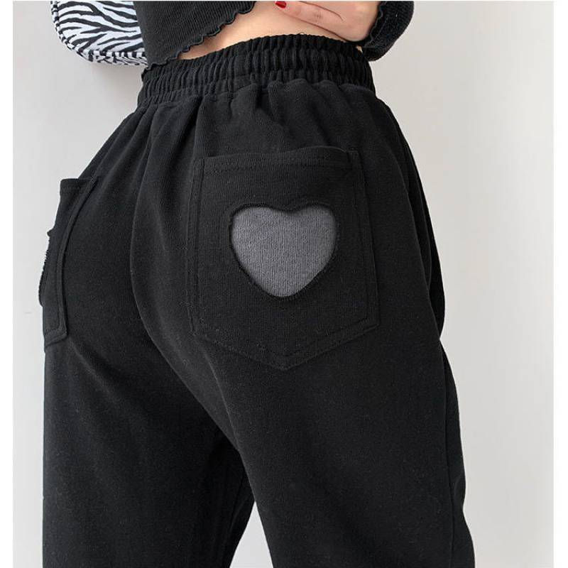 Thumbnail: HOUZHOU Women Pants 2021 Spring Gray Sweatpants Women Jogger