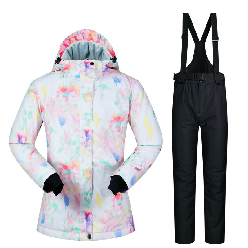 Thumbnail: Ski Suit Women's South Korea Thick And Breathable Veneer Double Board Underwear