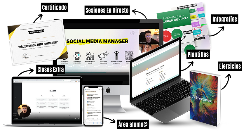 Formacion Redes Sociales. Curso Community Manager. Curso Social Media manager. Guille Bouzas.