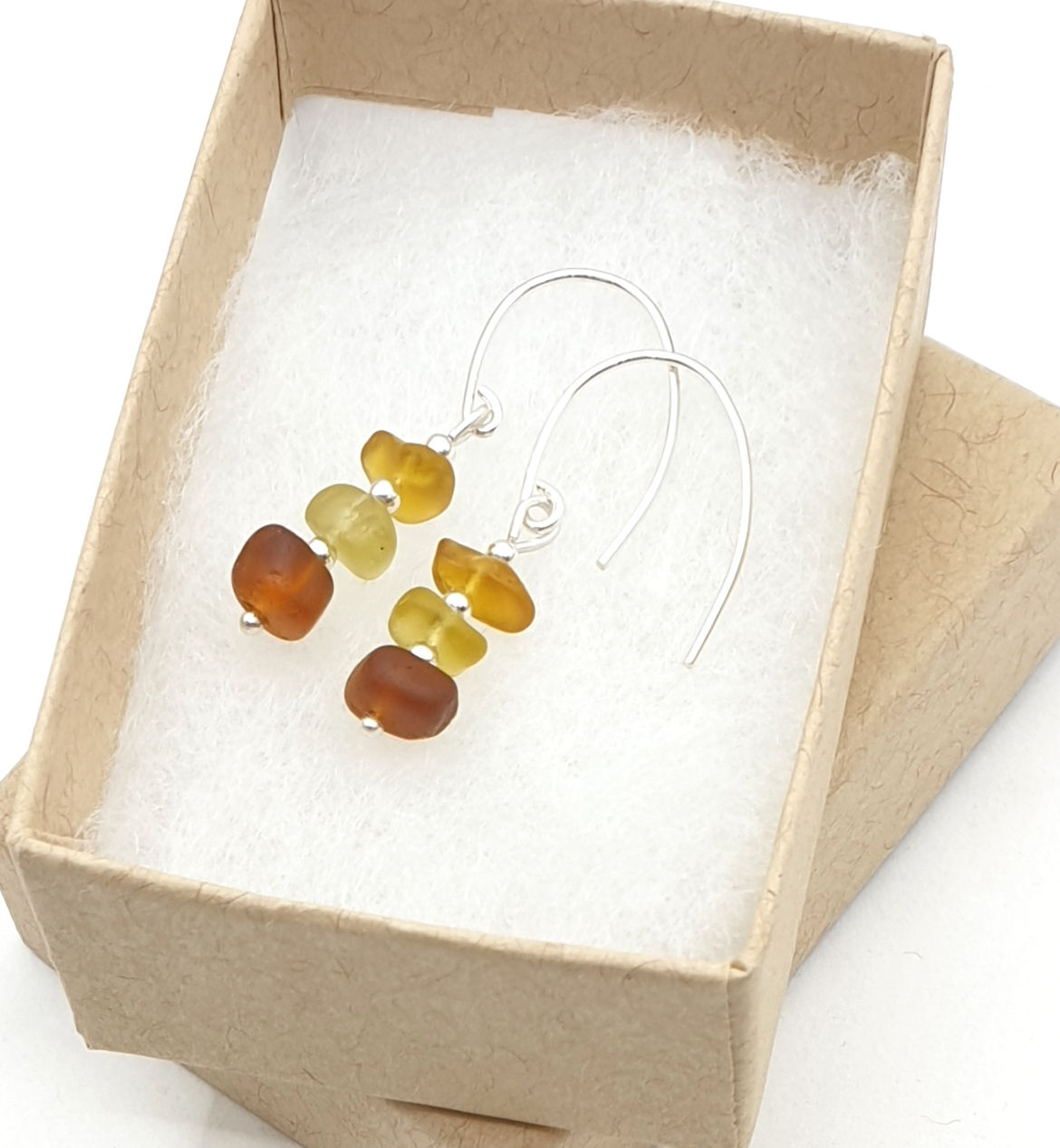 Spherical stack earrings