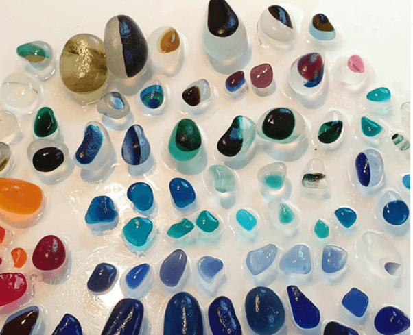 A selection of sea glass and multi glass
