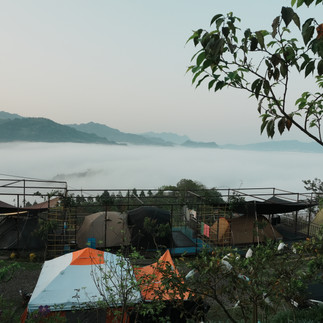 台中露營區山景視野 東勢營地環境