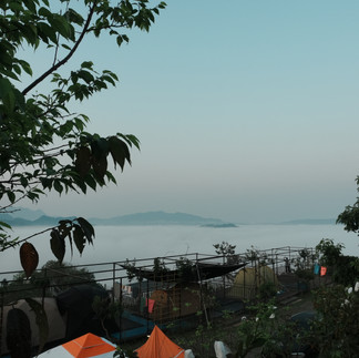 台中露營區山景與雲海景觀 大雪山一帶
