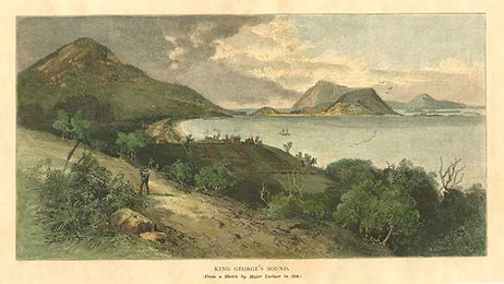 Major Edmund Lockyer, sketch of King Georges Sound, 1826.jpg